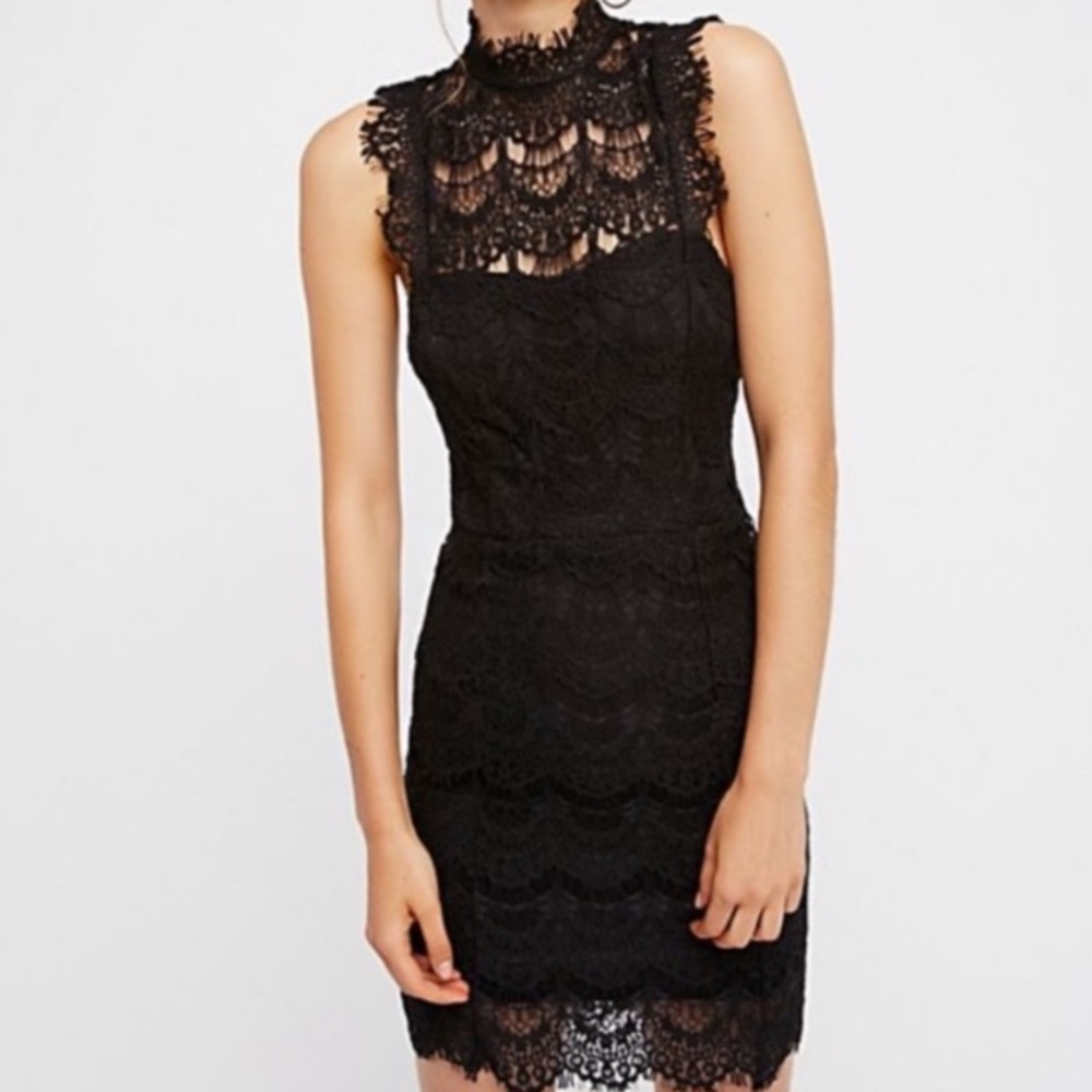 Free people lace bodycon dress